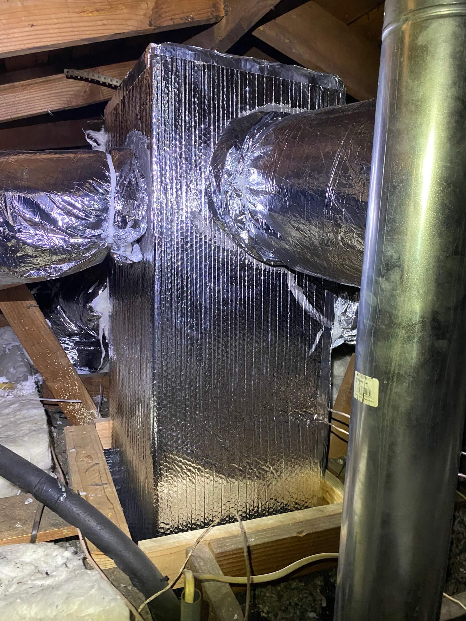 New Ducts in Attic