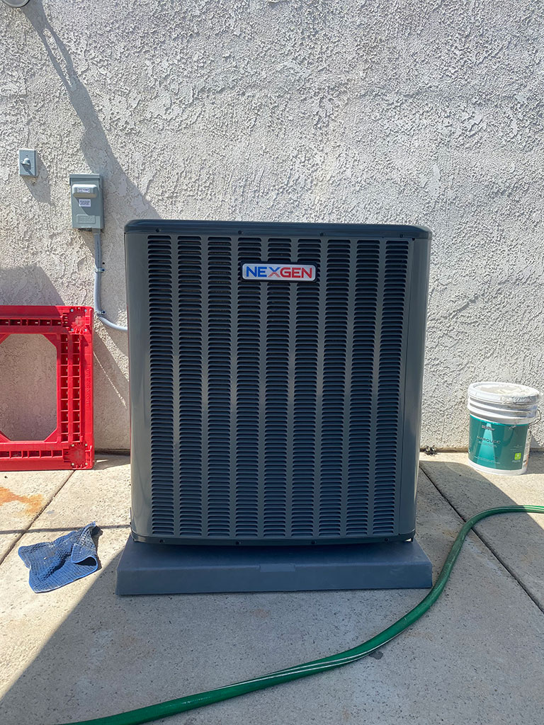AC unit installed in July 2021
