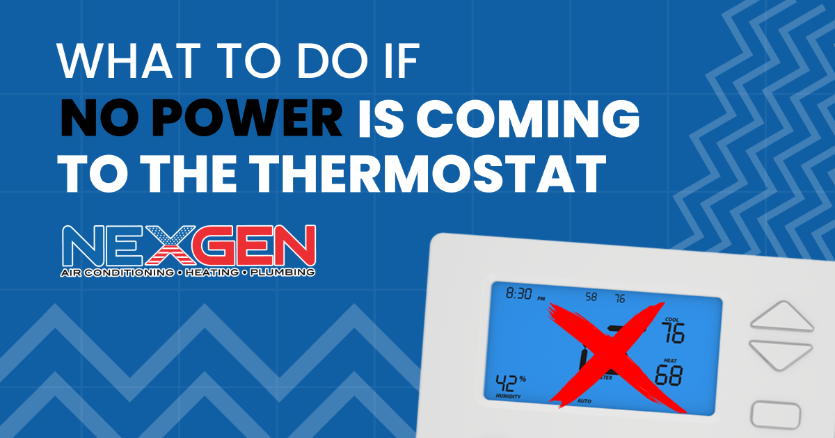 NexGen What to Do If No Power Is Coming to the Thermostat